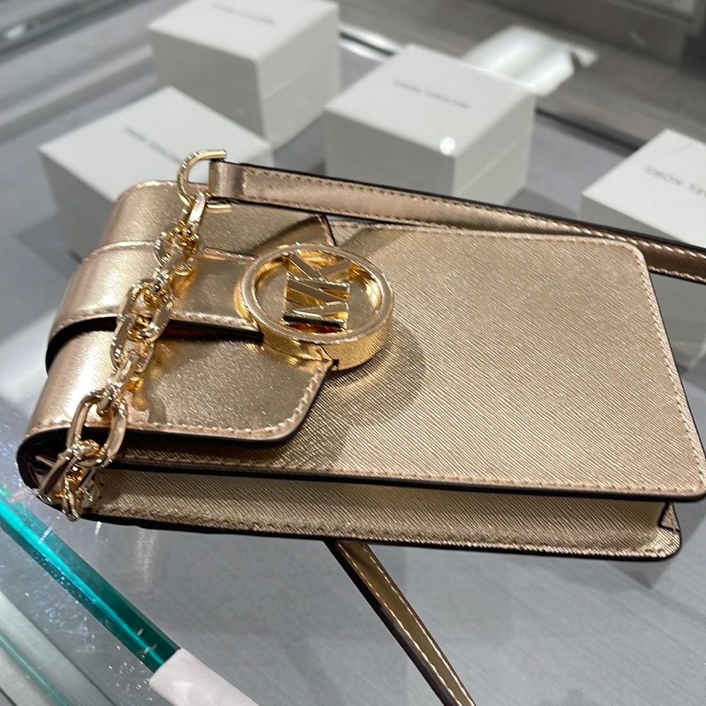 MICHAEL KORS WOMENS FASHION IPHONE SAMSUNG CASE PHONE HOLDER CROSSBODY BAG PURSE - Picture 13 of 16